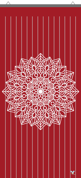 Rideau à mouche imprimé Mandala par mon-rideau-a-mouche.com